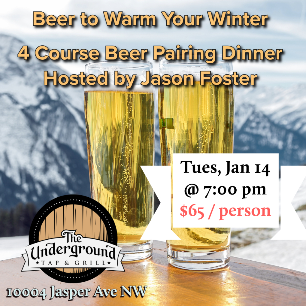 January 14th - Winter Beer Pairing Dinner Tickets